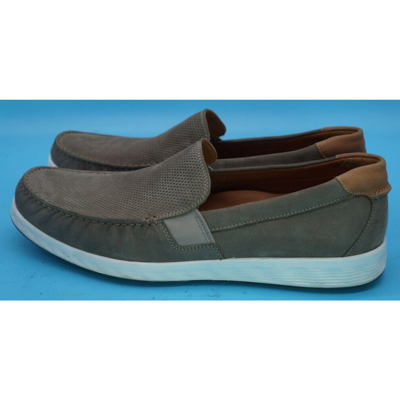 Ecco S Lite Moc Slip On Loafers Shoes Mens US 13 - 13.5 EU 47 Gray Suede